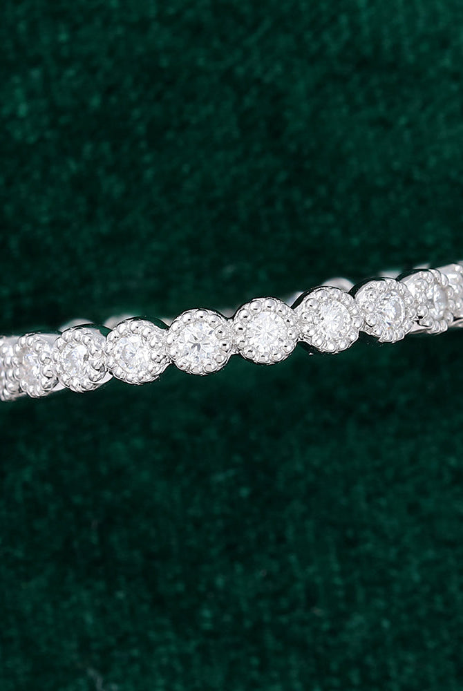 round-moissanite-milgrain-wedding-band
