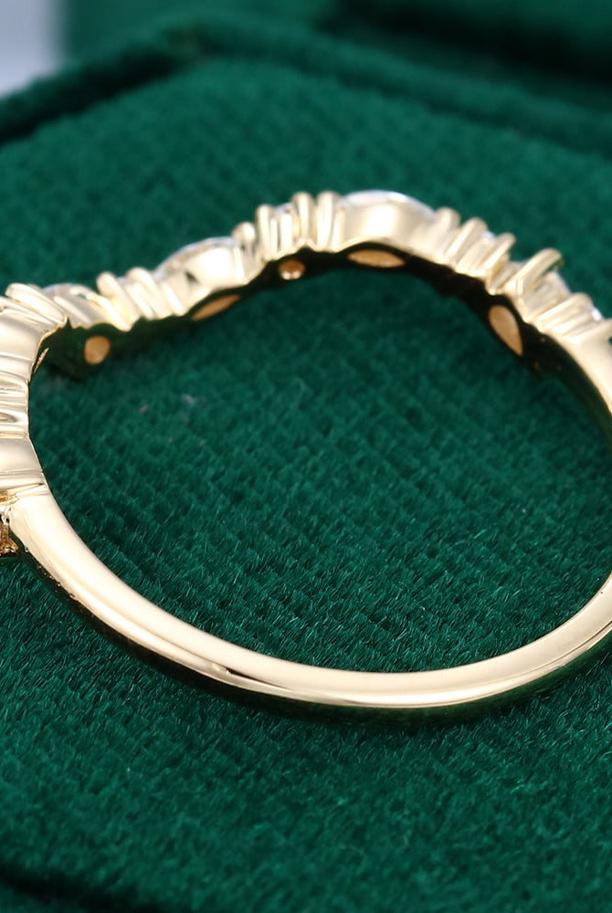 marquise-pear-round-moissanite-curved-wedding-band