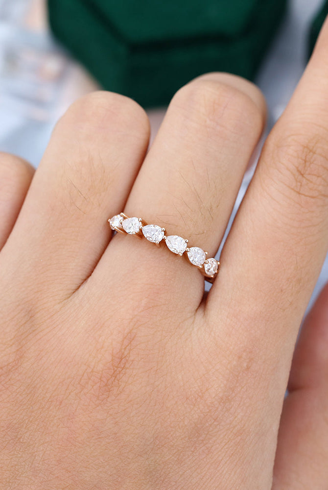 pear-moissanite-half-eternity-wedding-band