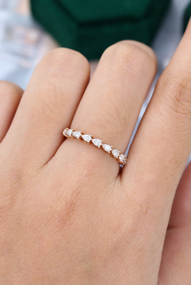 pear-moissanite-half-eternity-wedding-band
