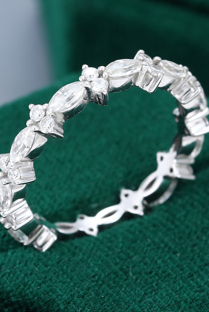 marquise-round-moissanite-alternative-stone-wedding-band