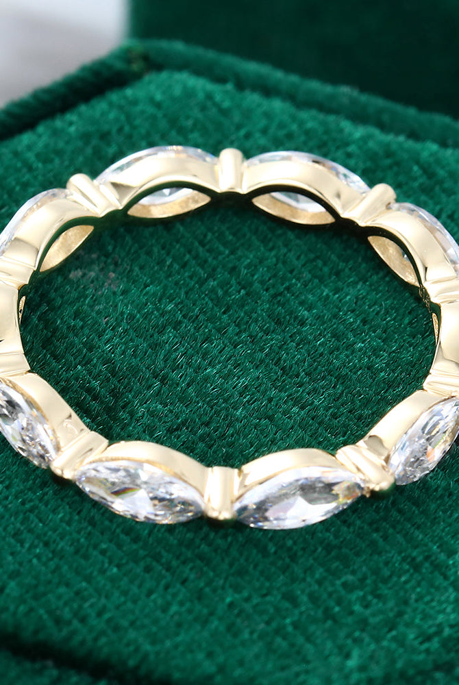 marquise-moissanite-bubble-prong-setting-wedding-band