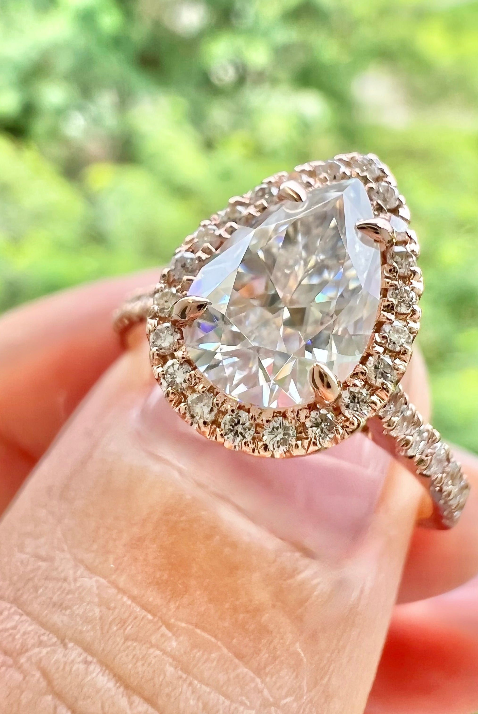 pear-cut-halo-pave-moissanite-engagement-ring