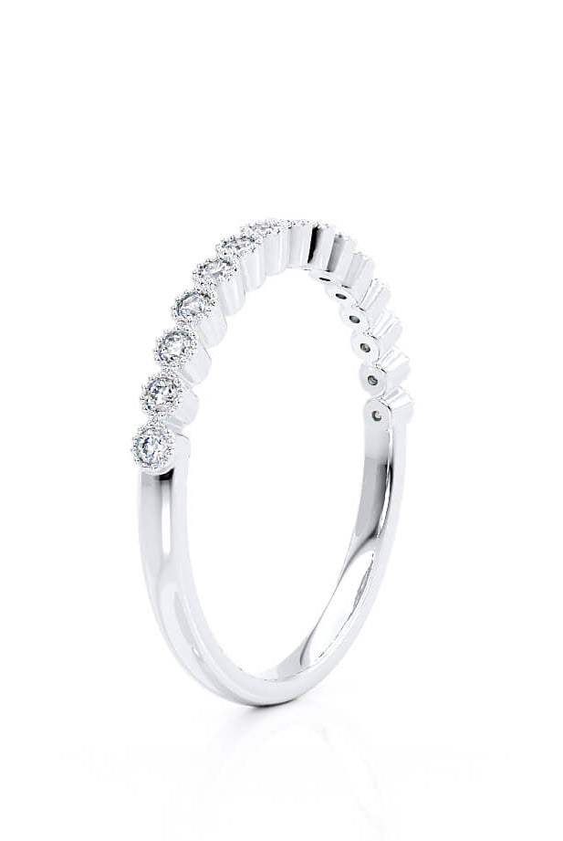 round-shaped-moissanite-milgrain-style-wedding-band-1