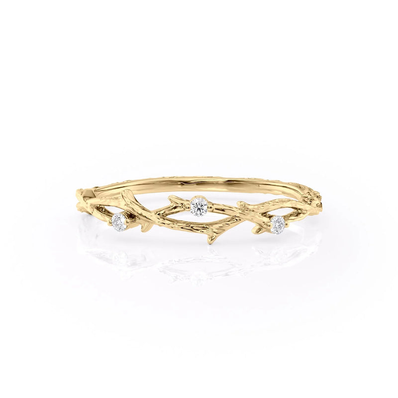 Nature Inspired Wedding Band