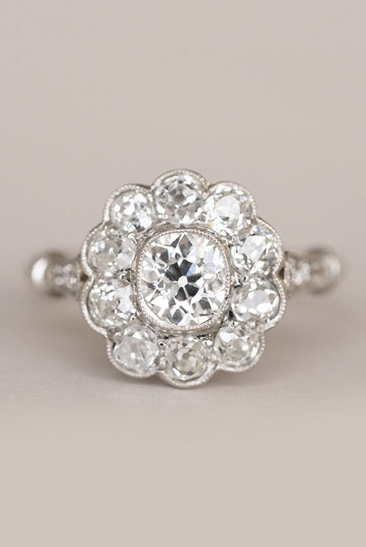 Cushion Cut Moissanite Engagement Ring