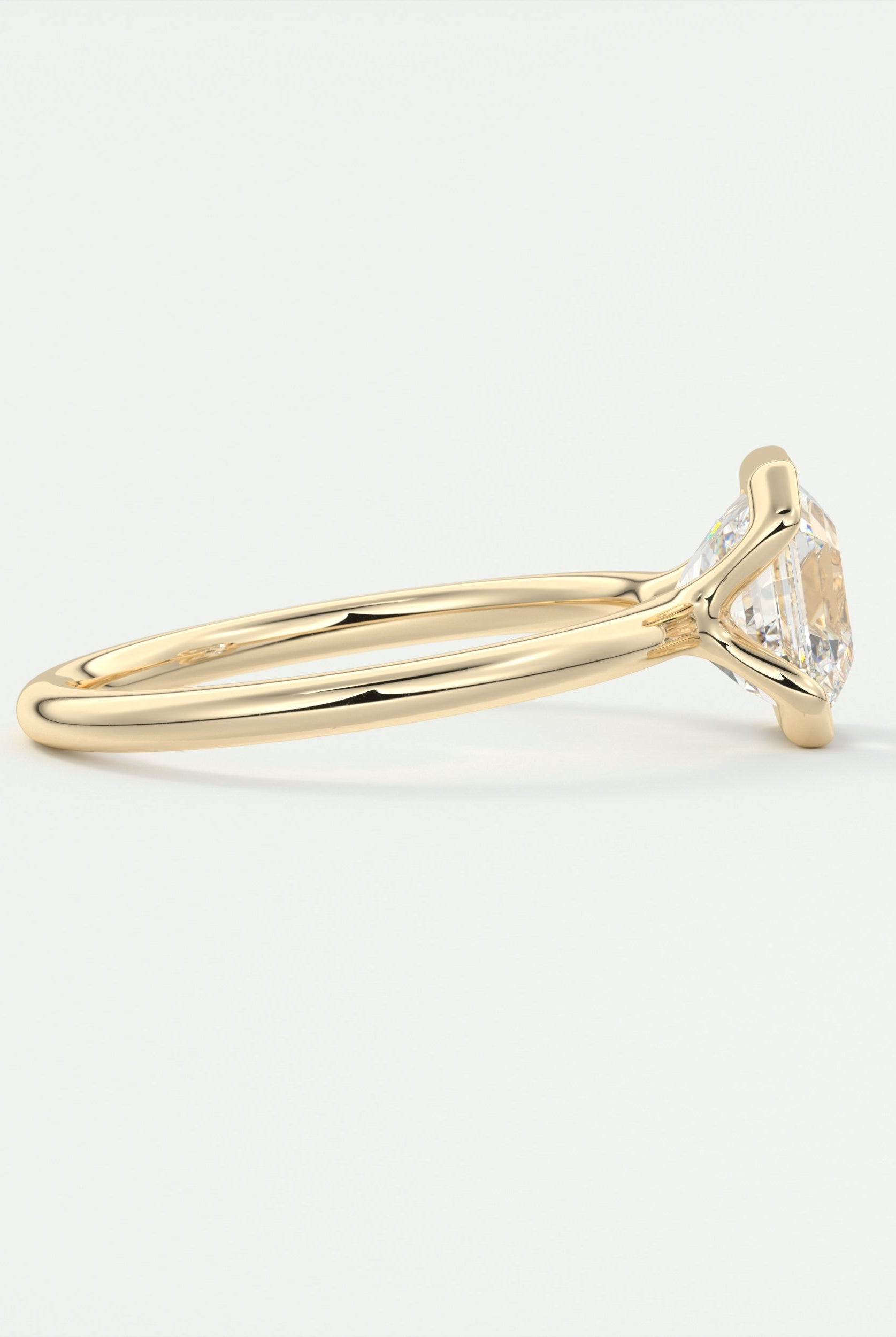 Open Bezel Moissanite Ring
