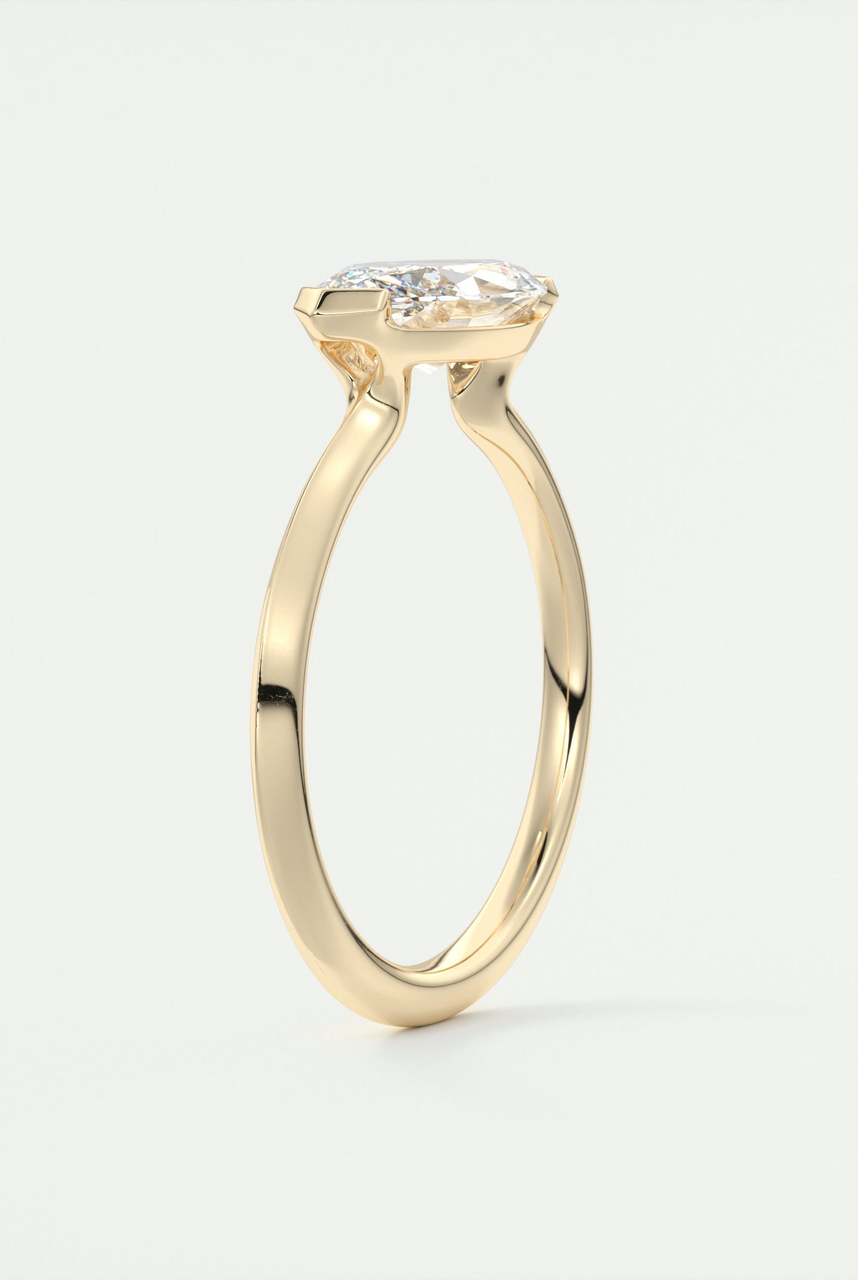 2CT Moissanite Engagement Ring