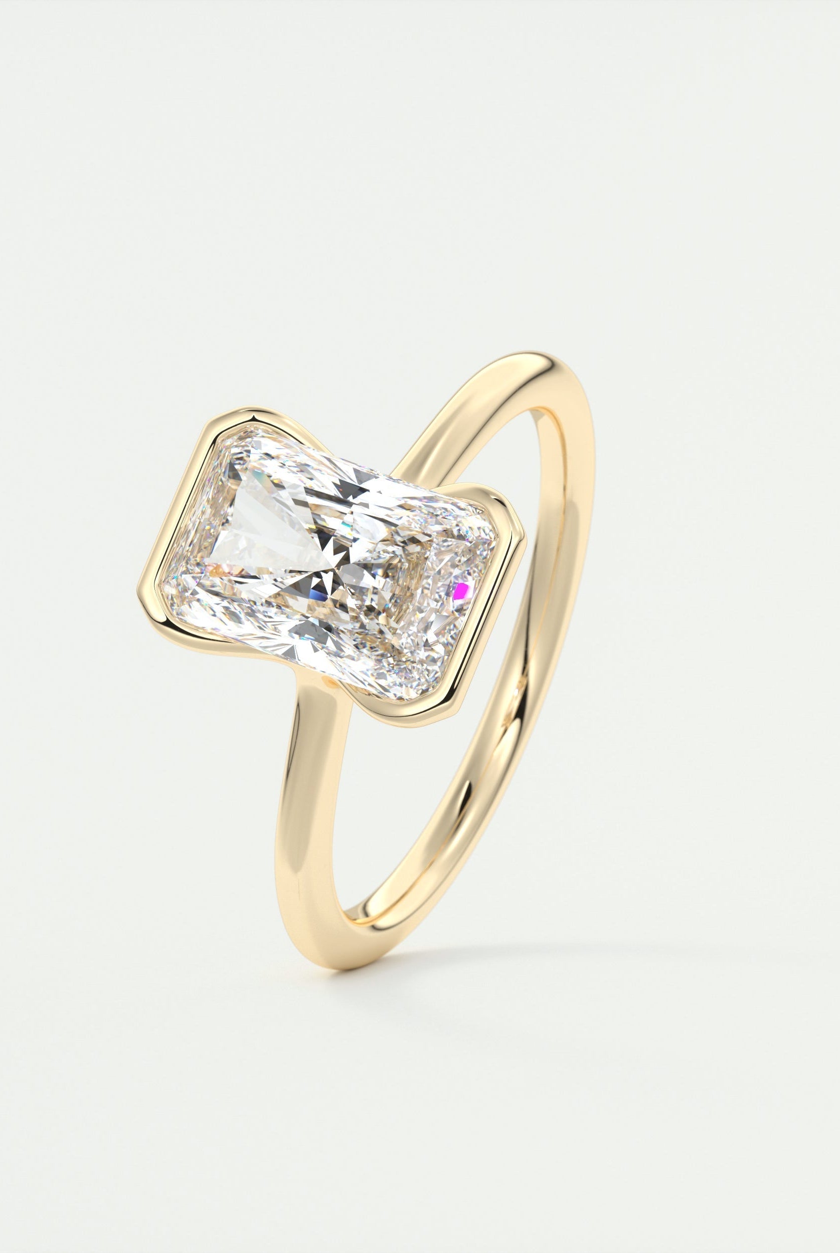 Moissanite Diamond Engagement Ring