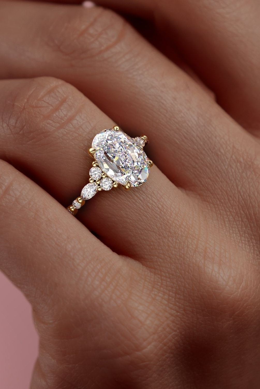 2-10-ct-oval-cut-cluster-moissanite-engagement-ring-8