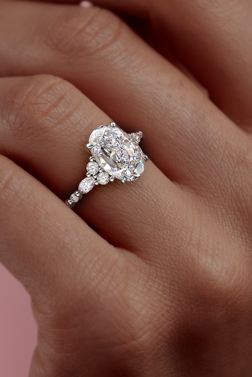 2-10-ct-oval-cut-cluster-moissanite-engagement-ring-7