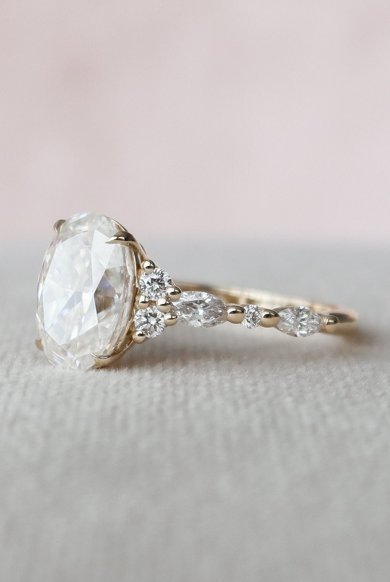 Cluster Engagement Ring