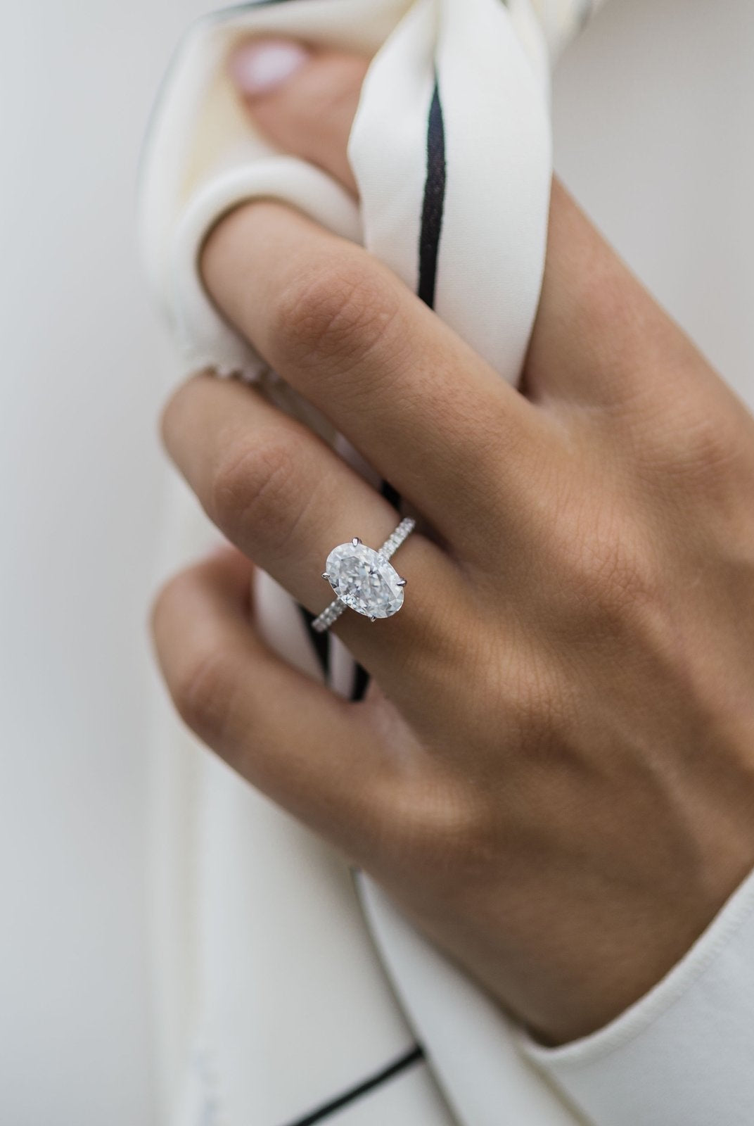 Moissanite Engagement Ring for Her