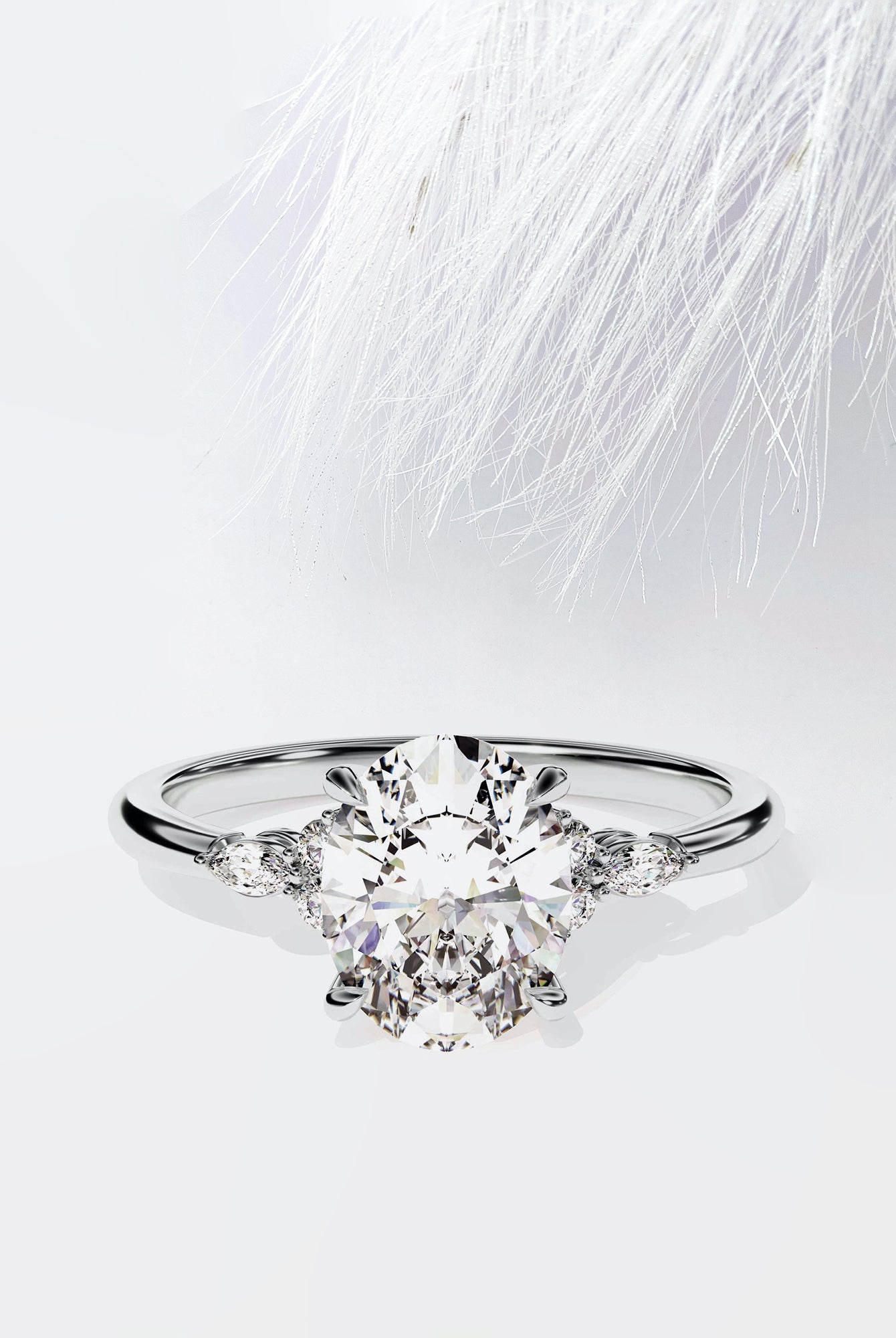 Affordable Oval Moissanite Ring