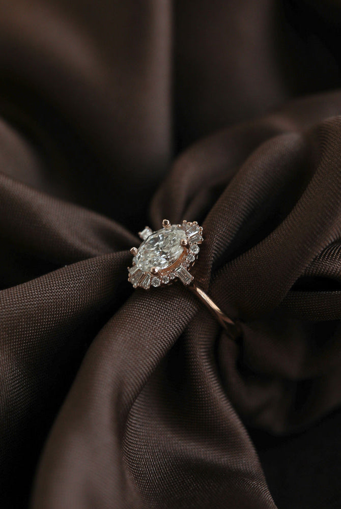 Oval Moissanite Ring