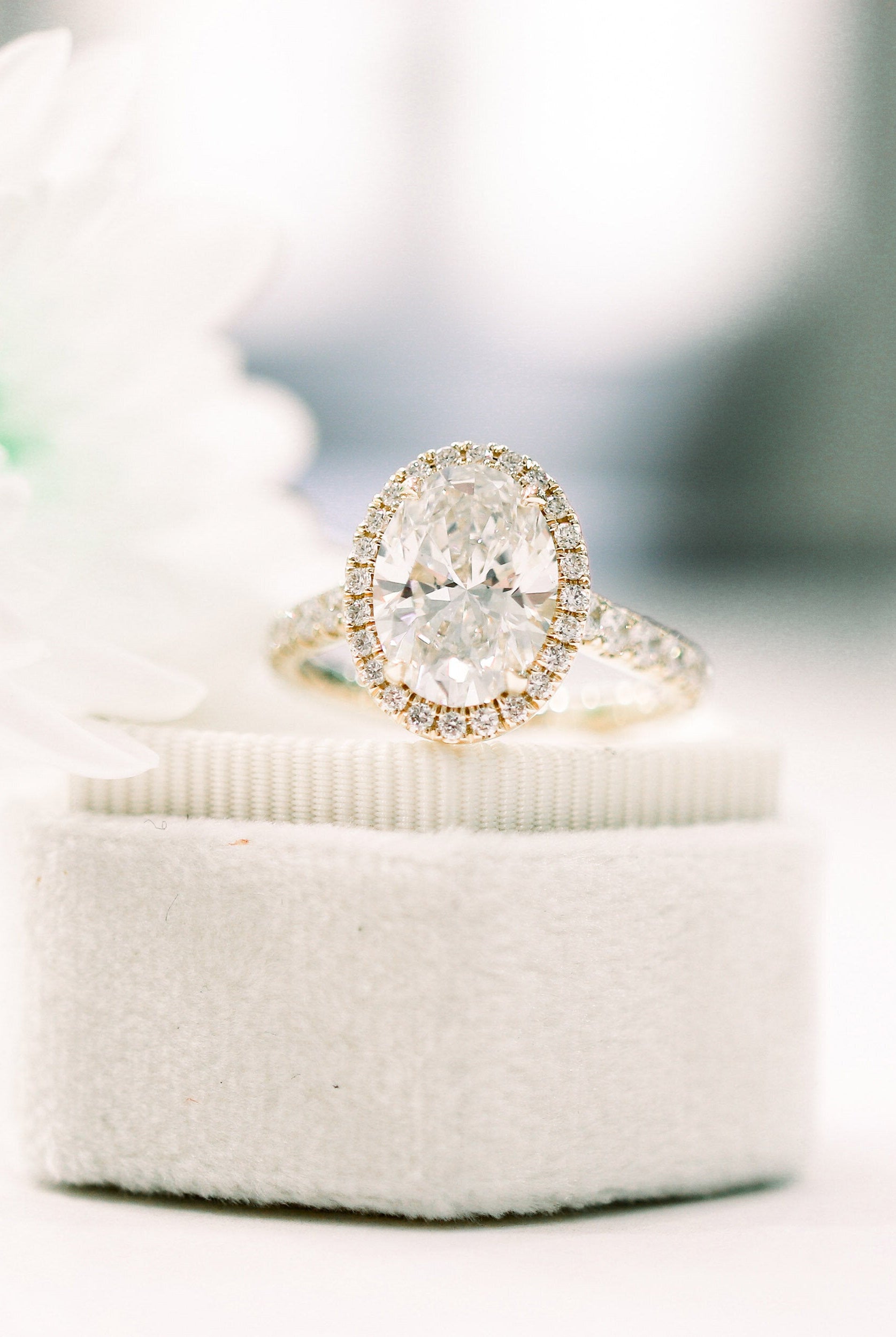 Moissanite Engagement Ring for Her