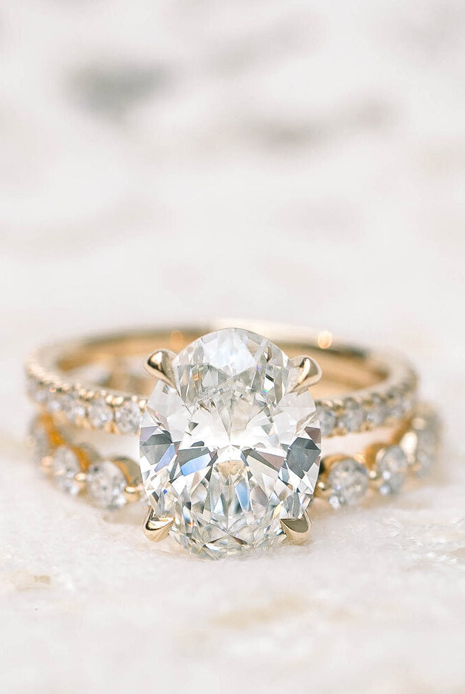 Moissanite diamond wedding ring set offers