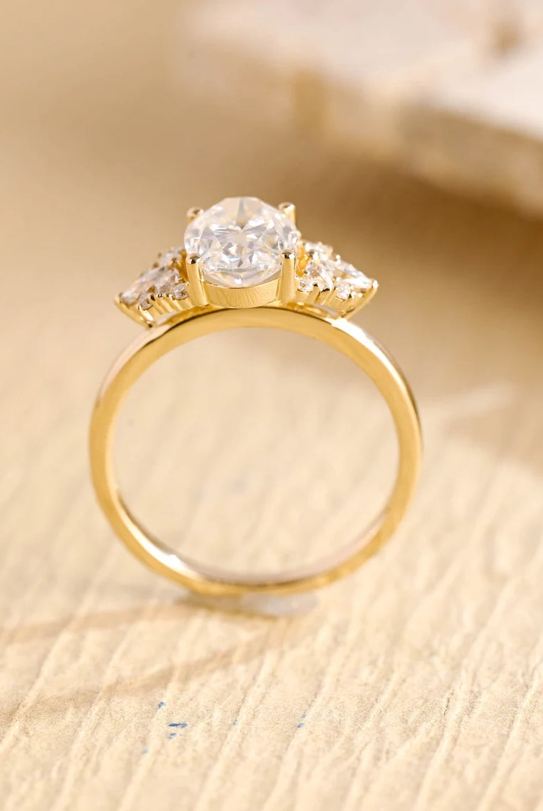Moissanite Diamond Engagement Ring