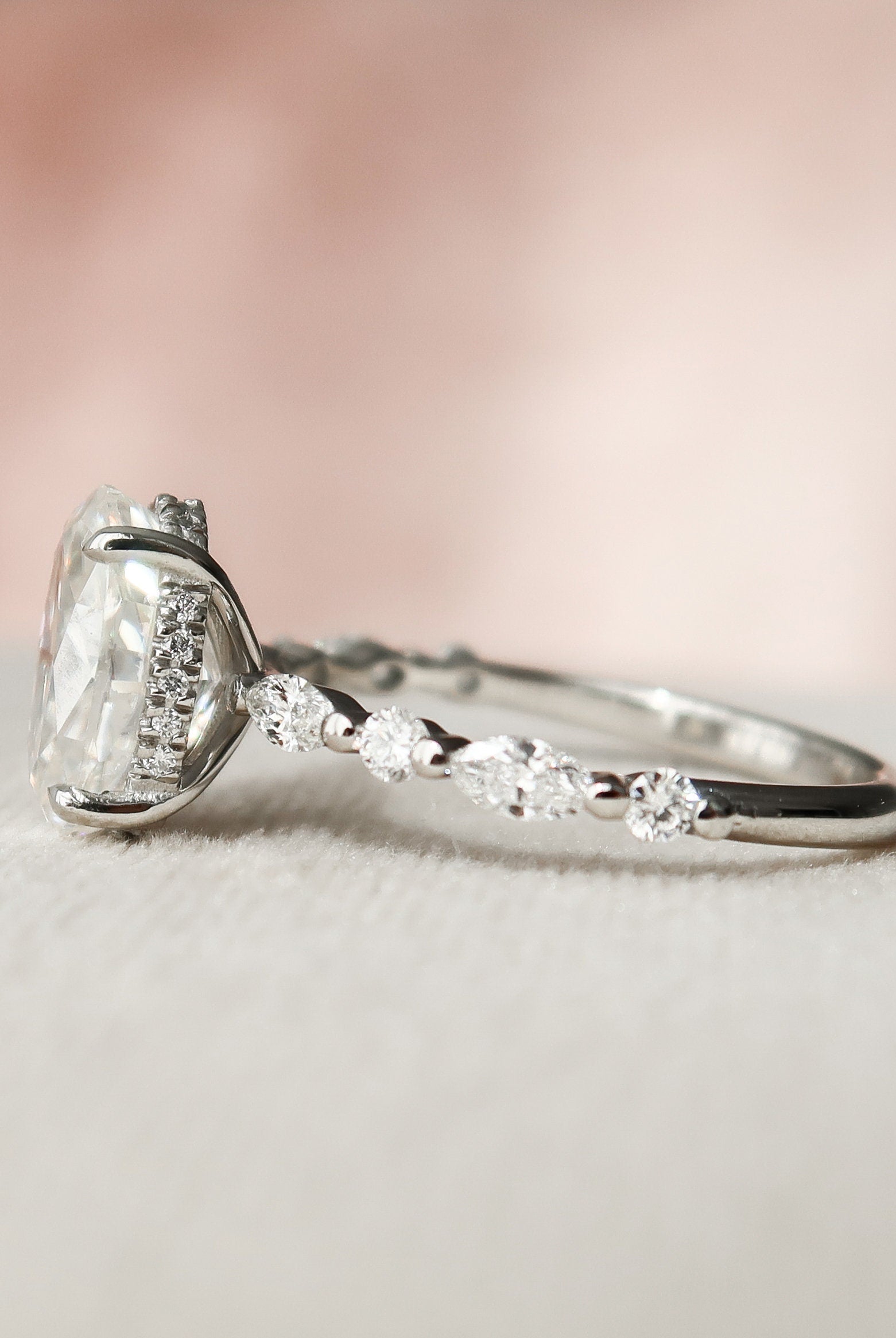 Moissanite Diamond Ring