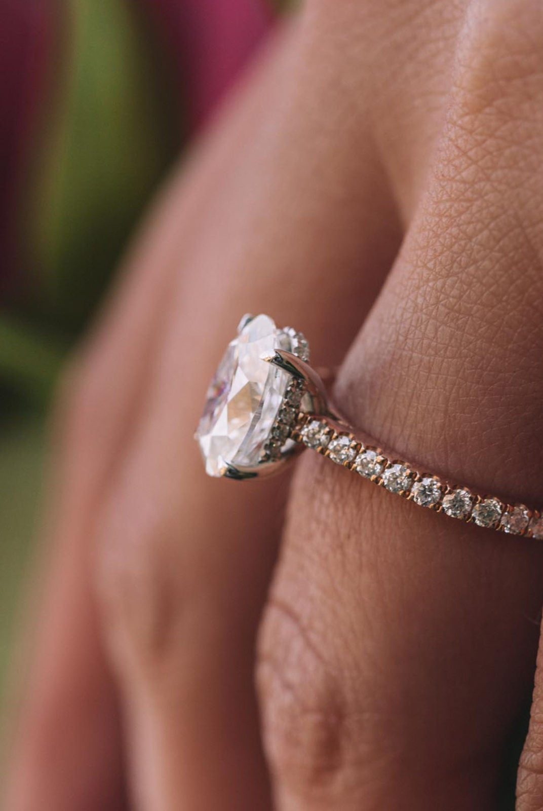 Moissanite Engagement Ring for Her