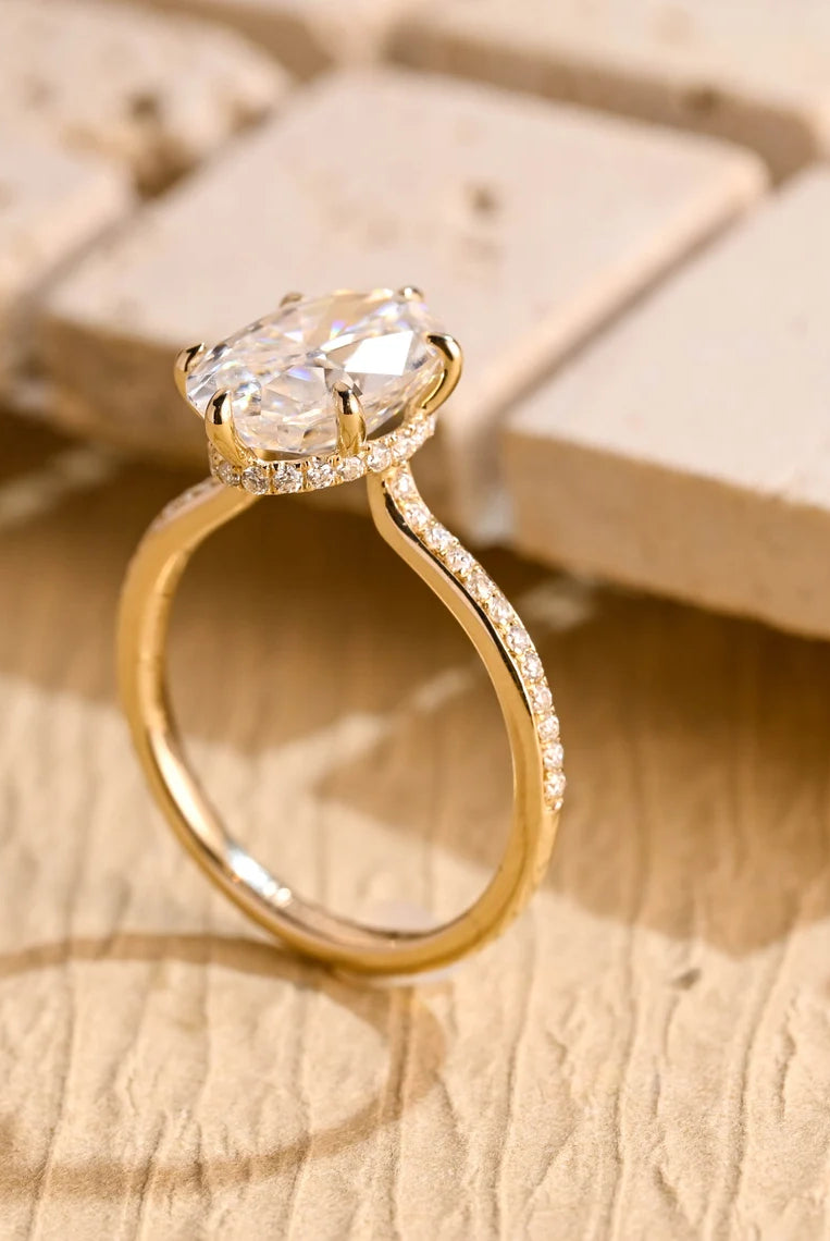 Oval Diamond Engagement Ring
