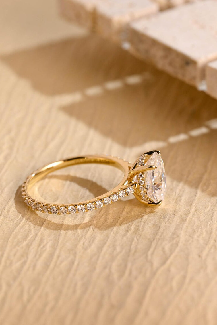 Oval Shape Engagement Ring