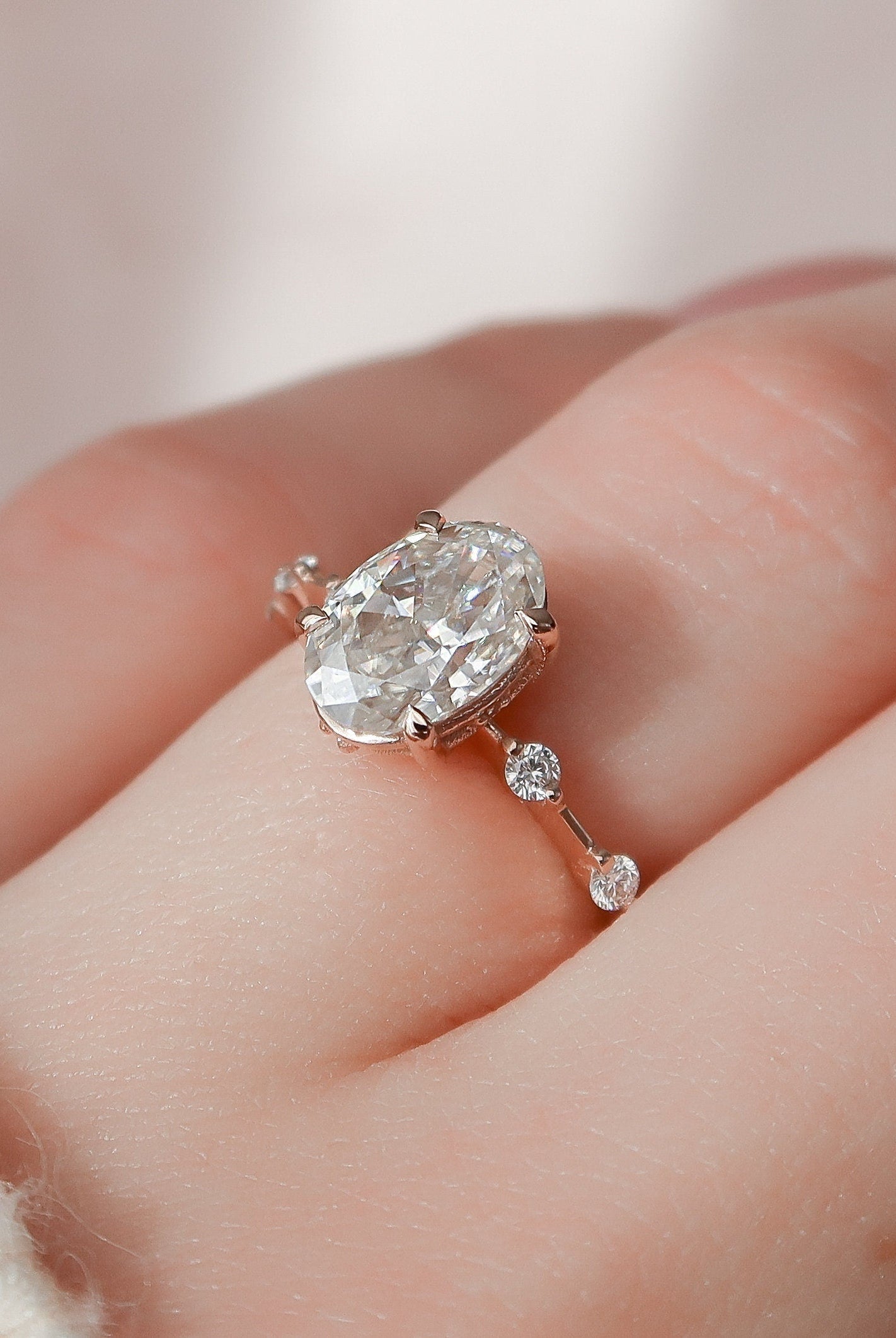 Moissanite Diamond Ring