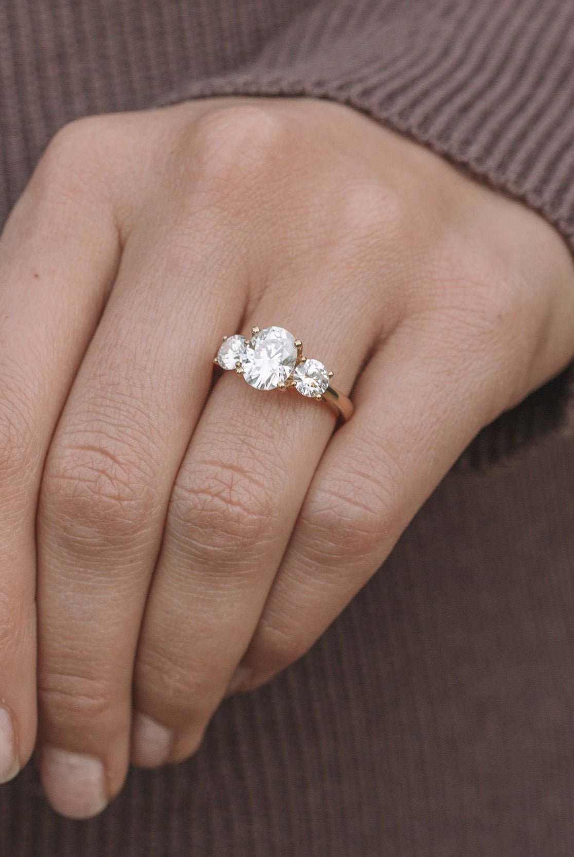 Three Stone Engagement Ring