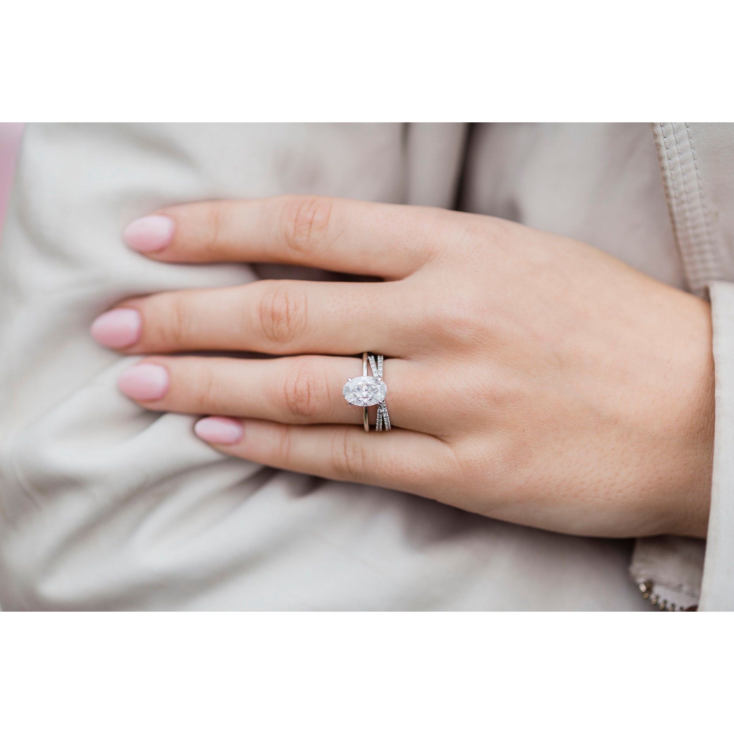 Moissanite Solitaire Ring