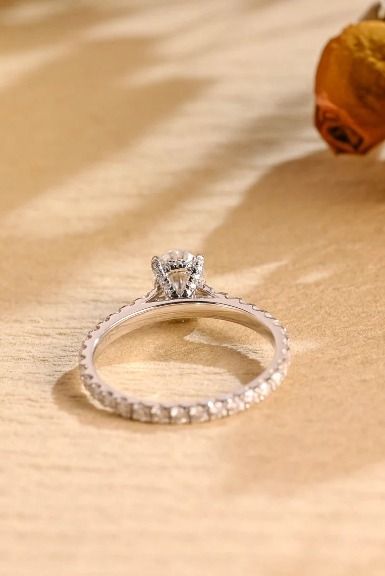 Hidden Halo Engagement Ring