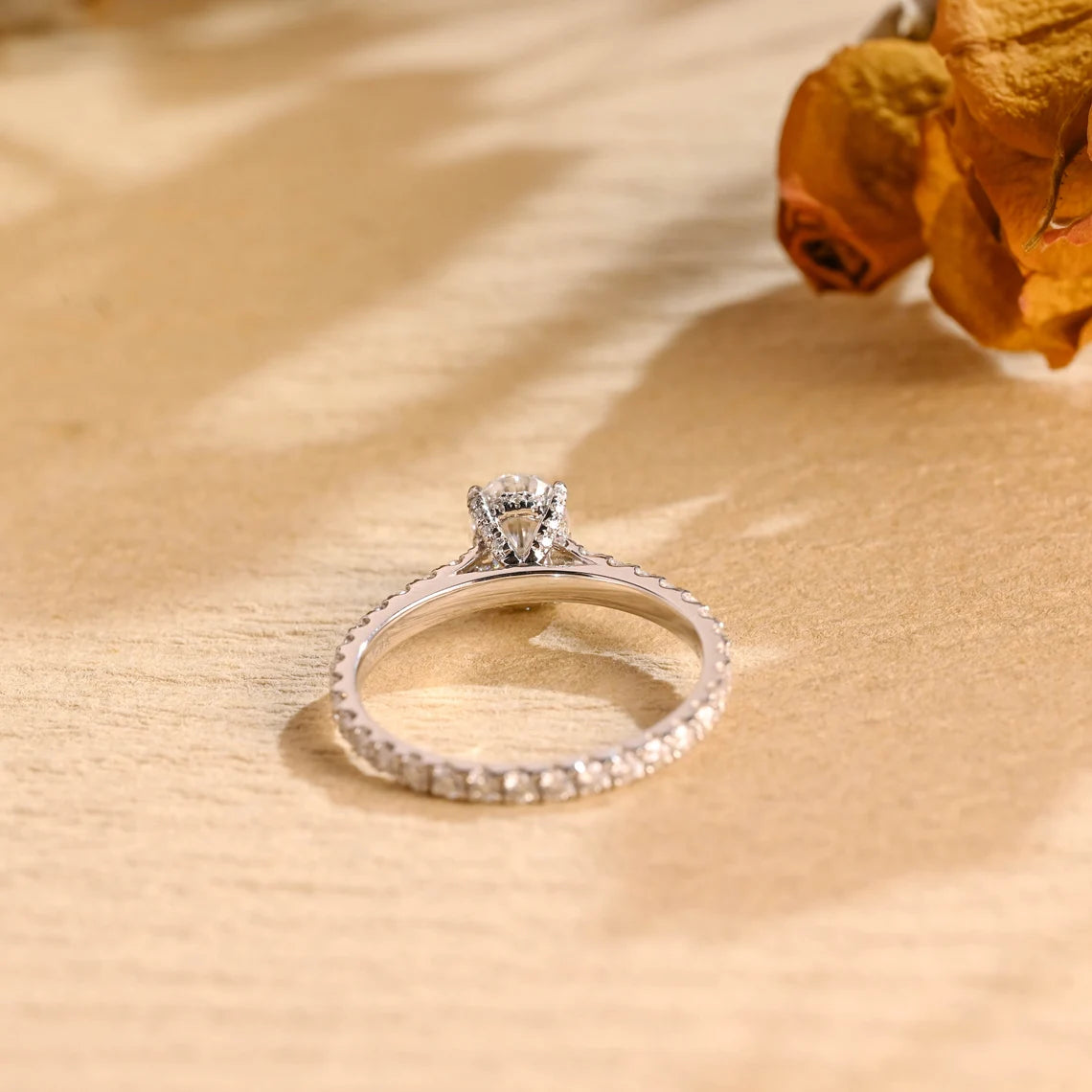 Hidden Halo Engagement Ring