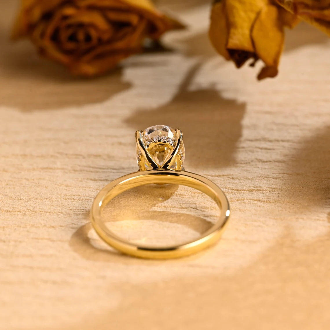 Hidden Halo Engagement Ring