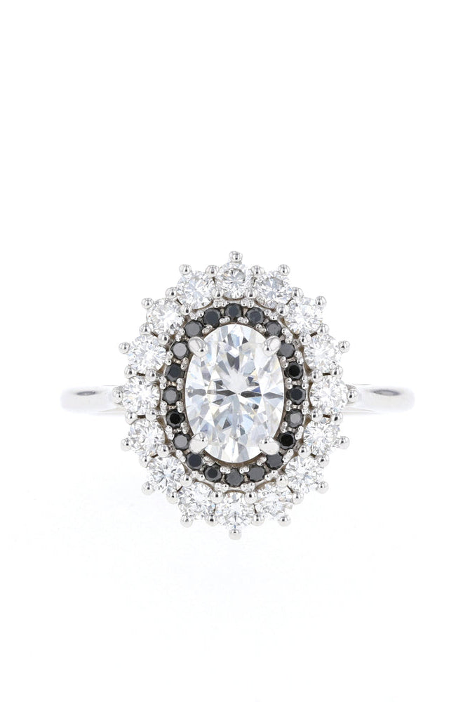 Double Halo Engagement Ring