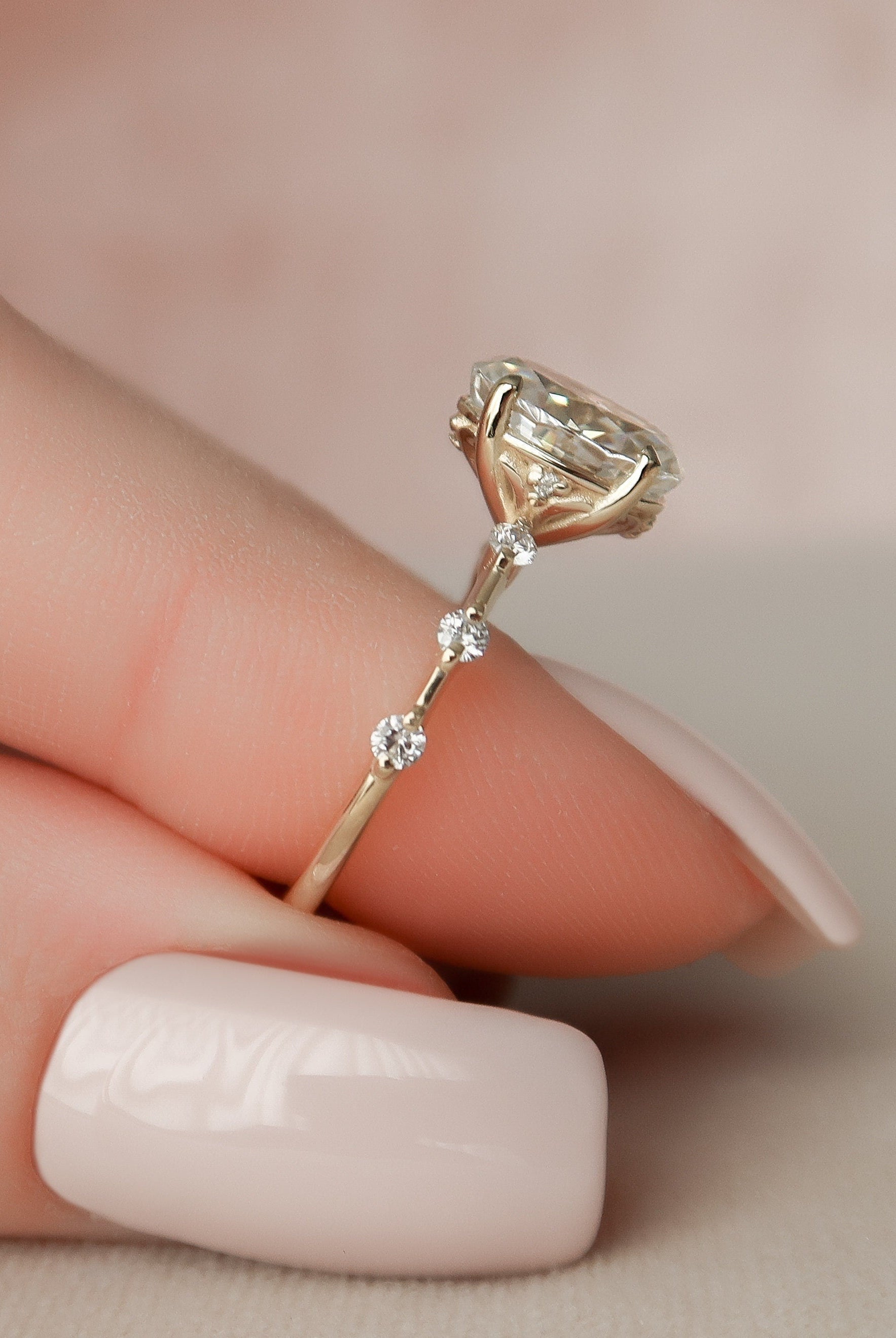 Moissanite Diamond Ring