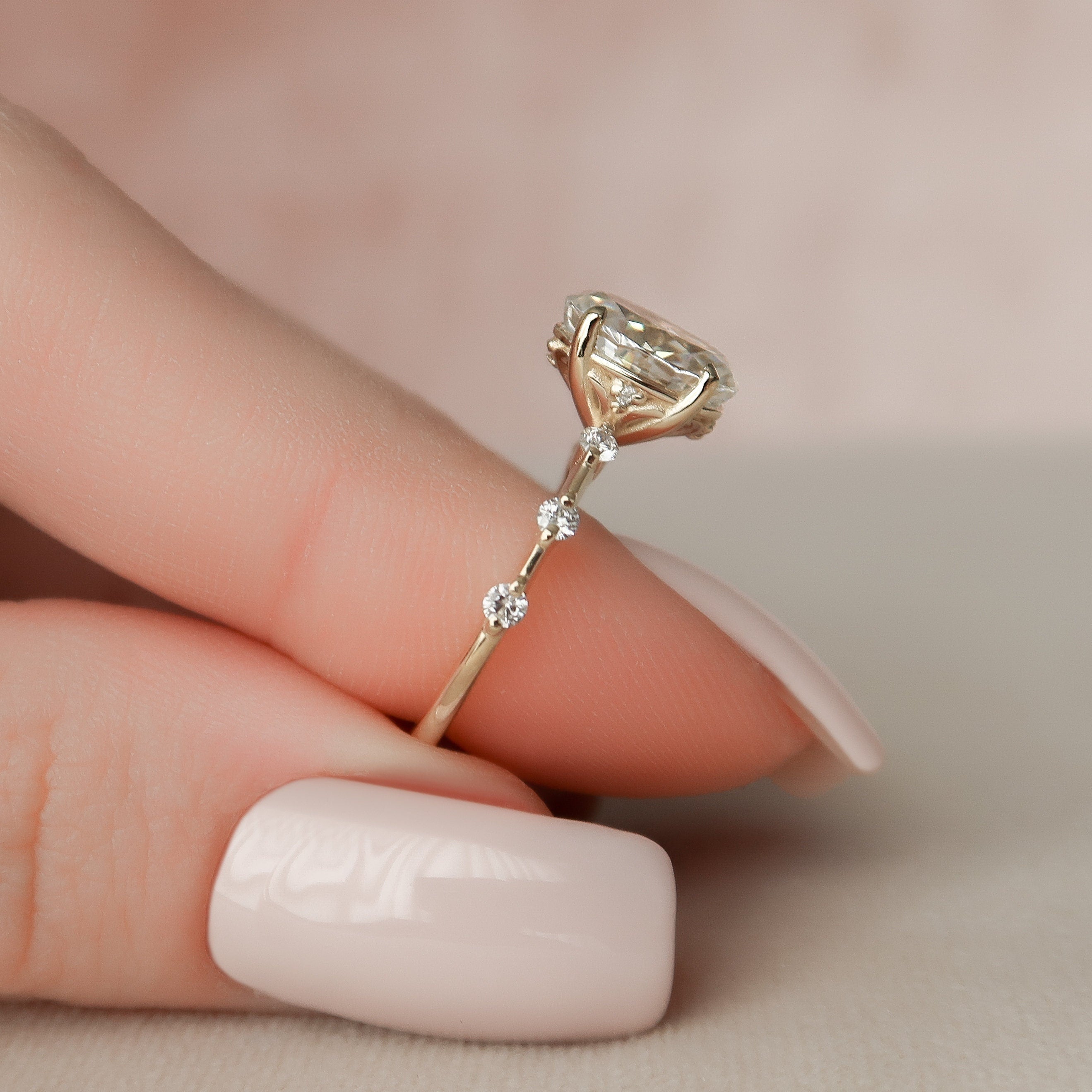 Moissanite Diamond Ring