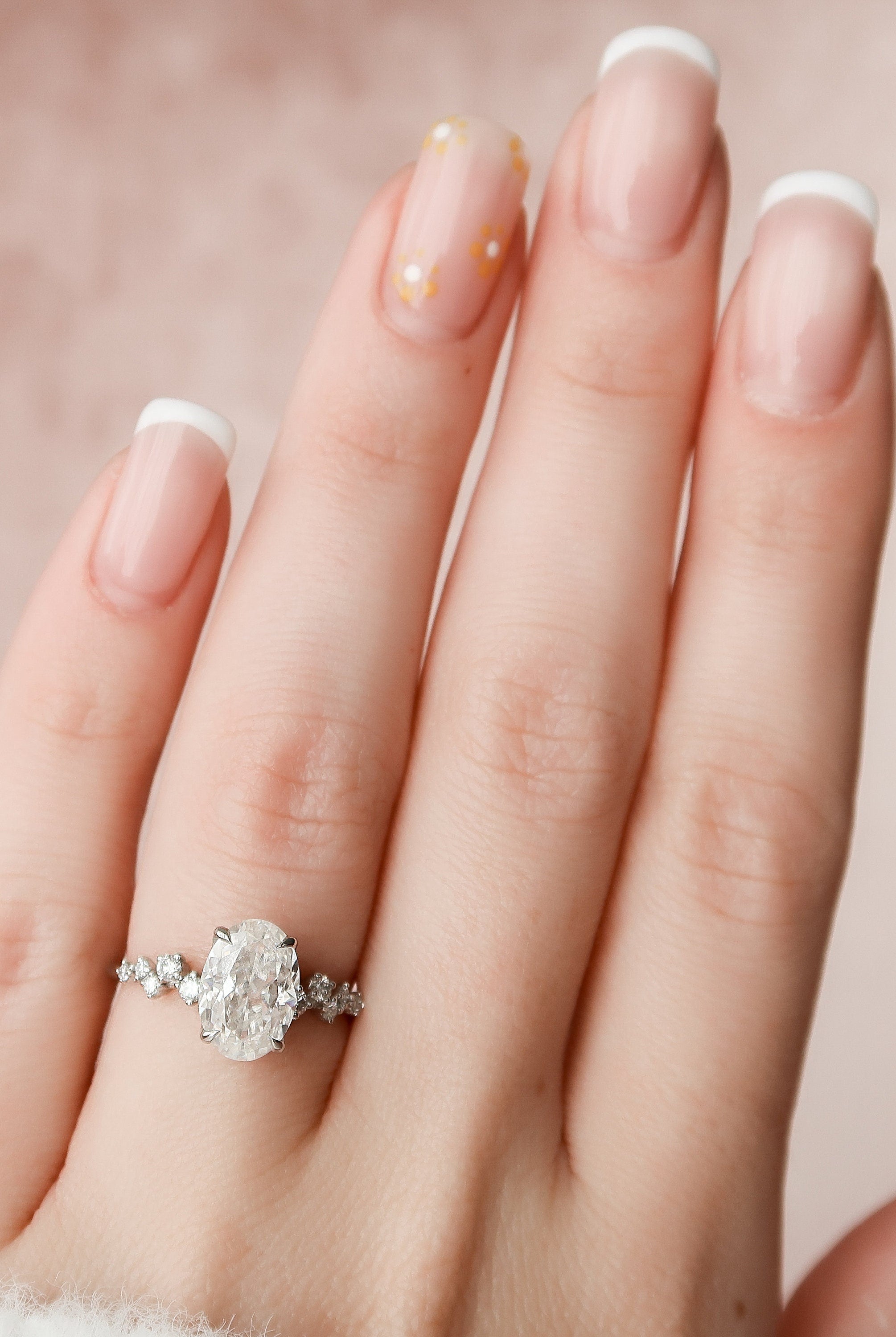 Halo Moissanite Ring
