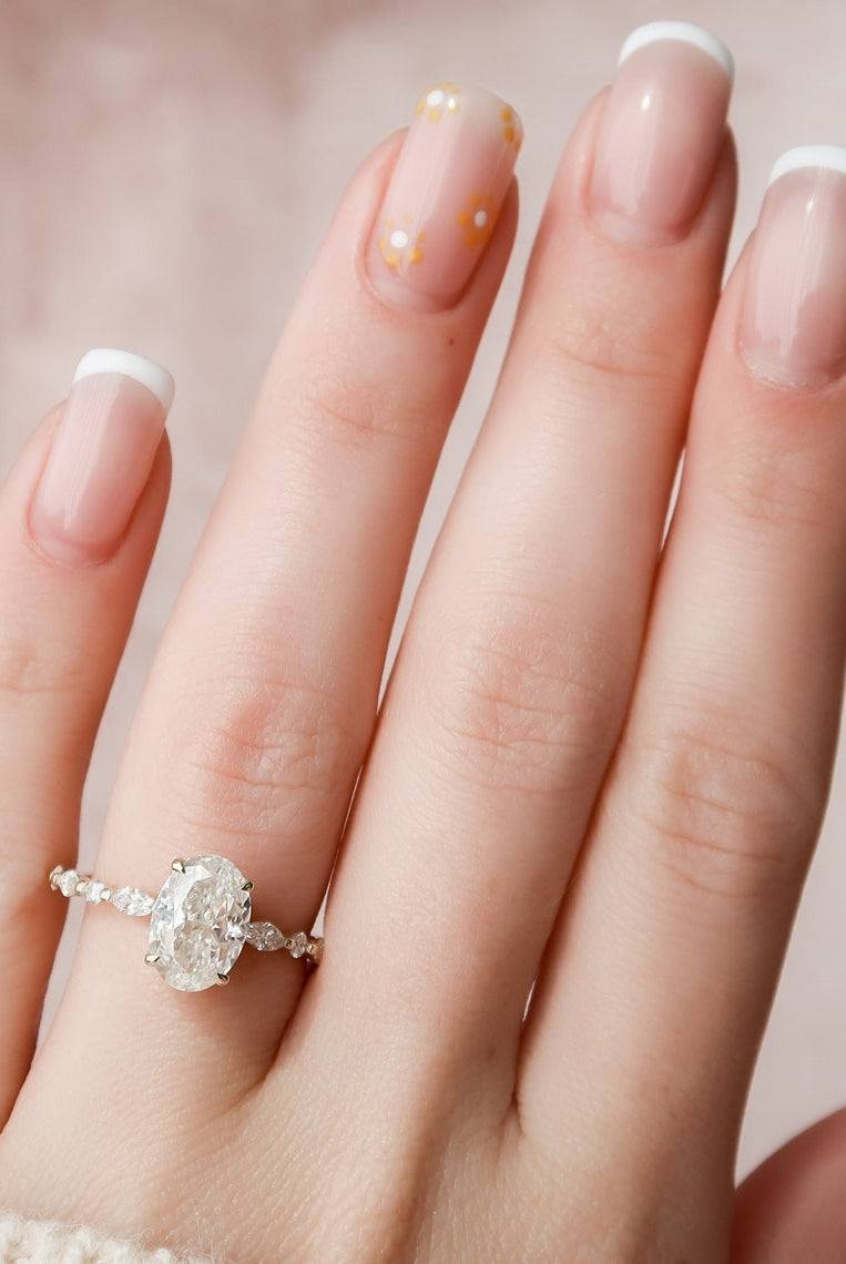 Hidden Halo Moissanite Ring