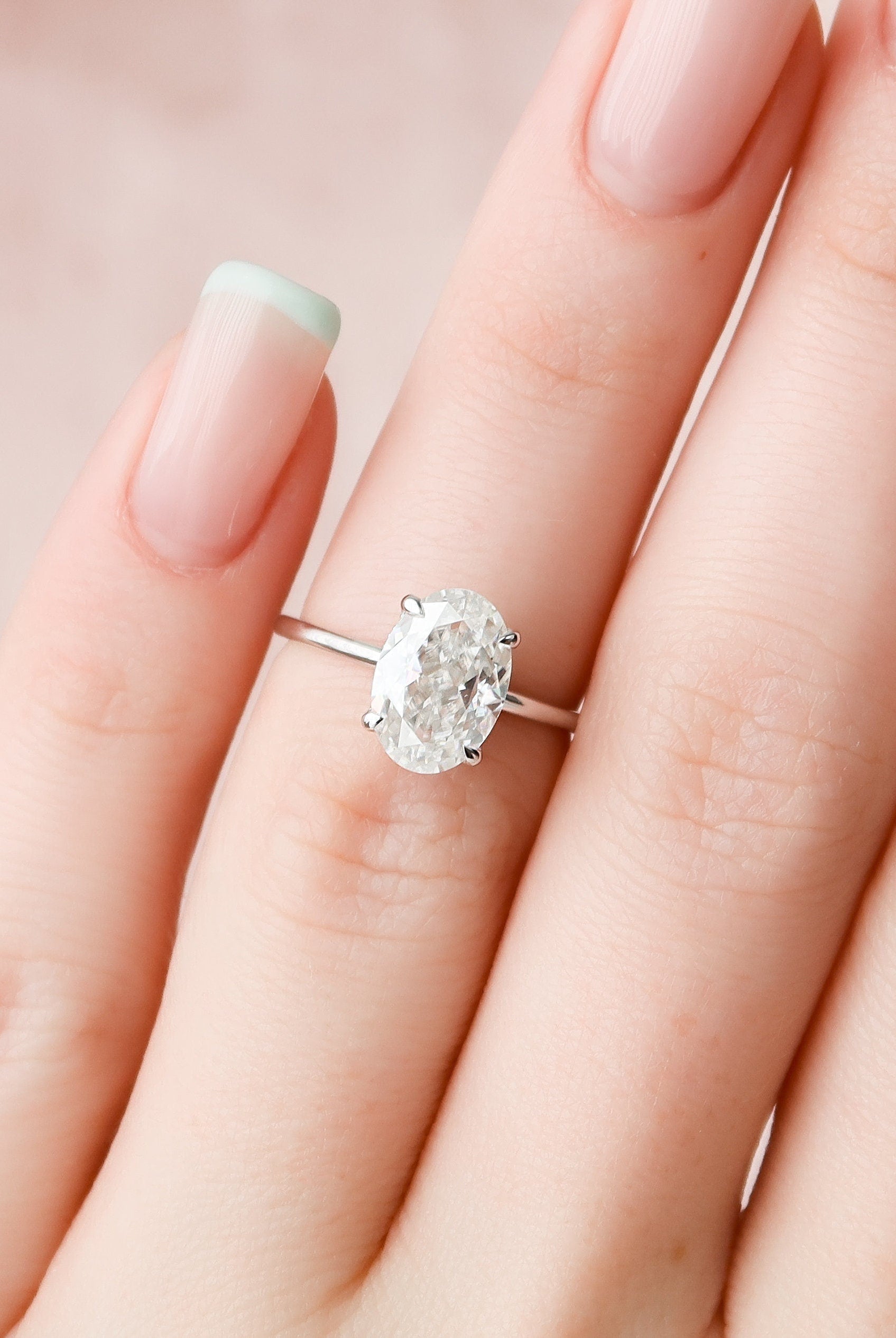 Hidden Halo Engagement Ring