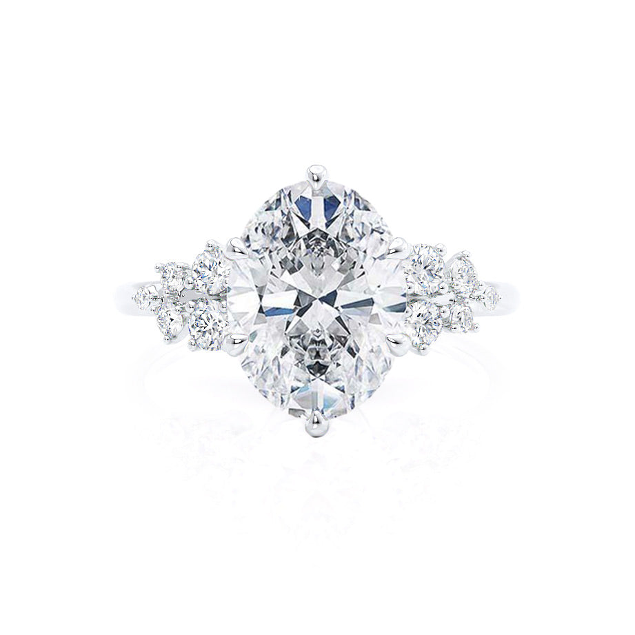 Cluster Style Engagement Ring