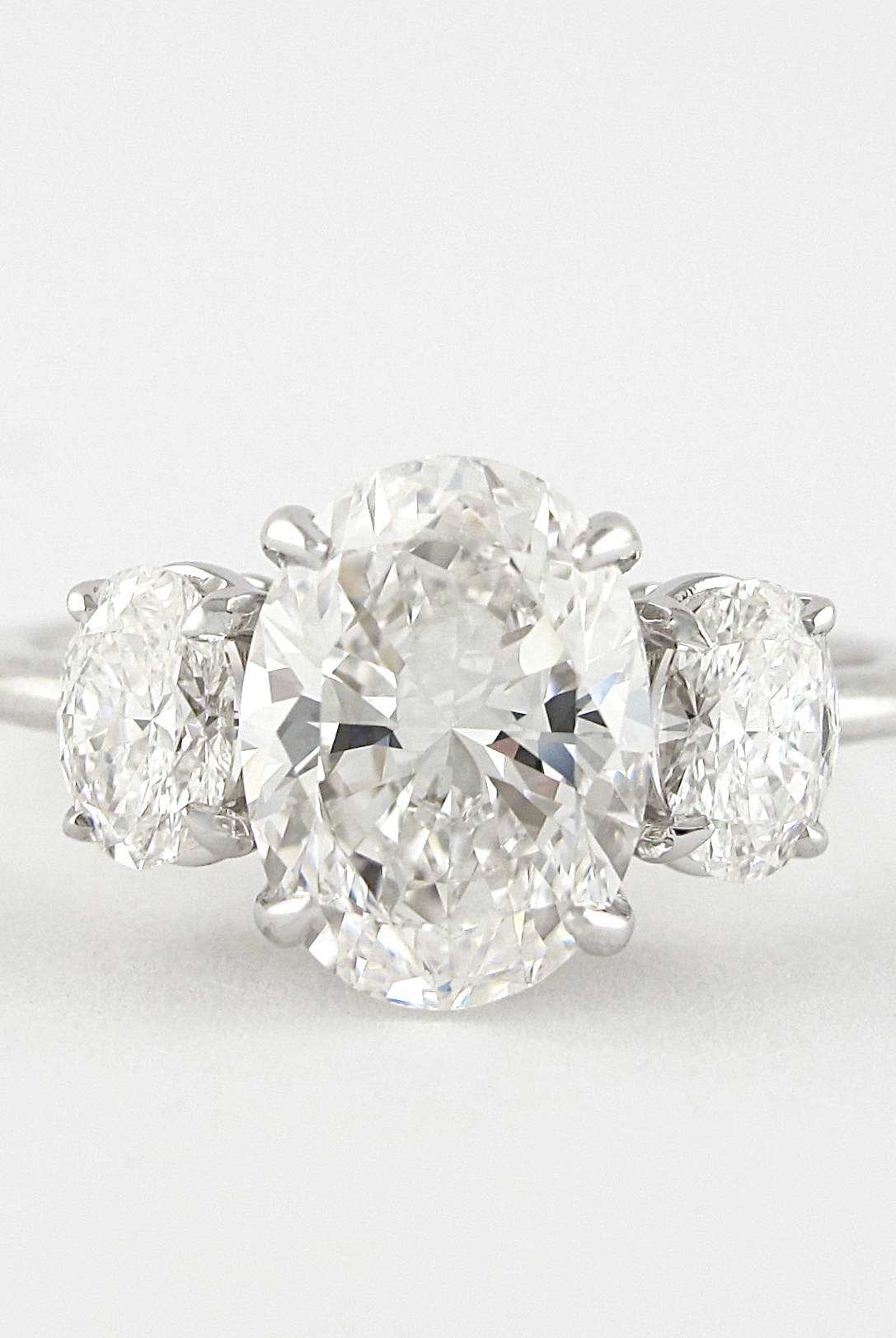 3 Stone Moissanite Ring