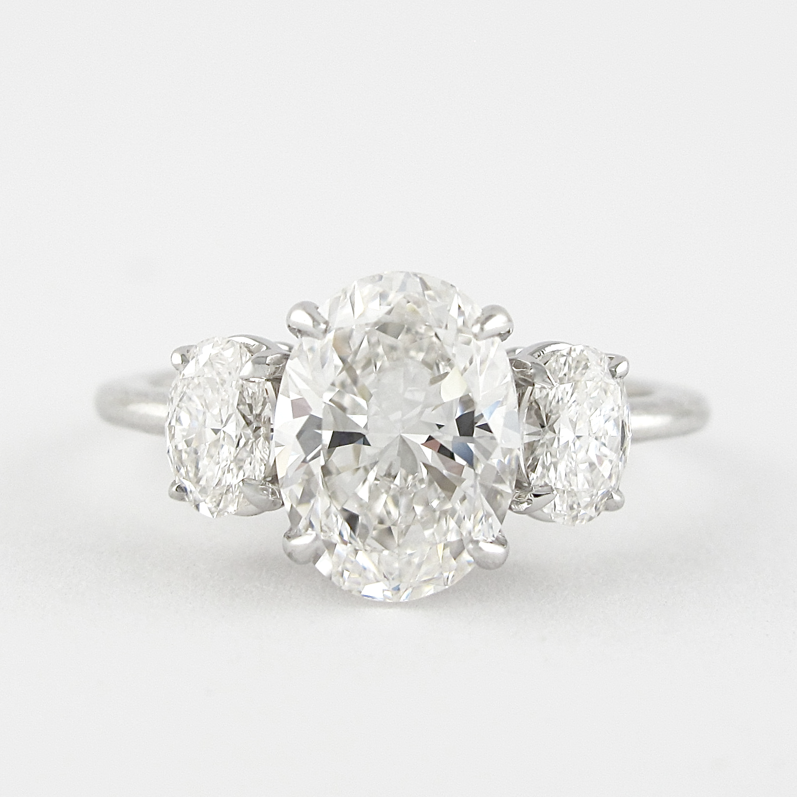 3 Stone Moissanite Ring