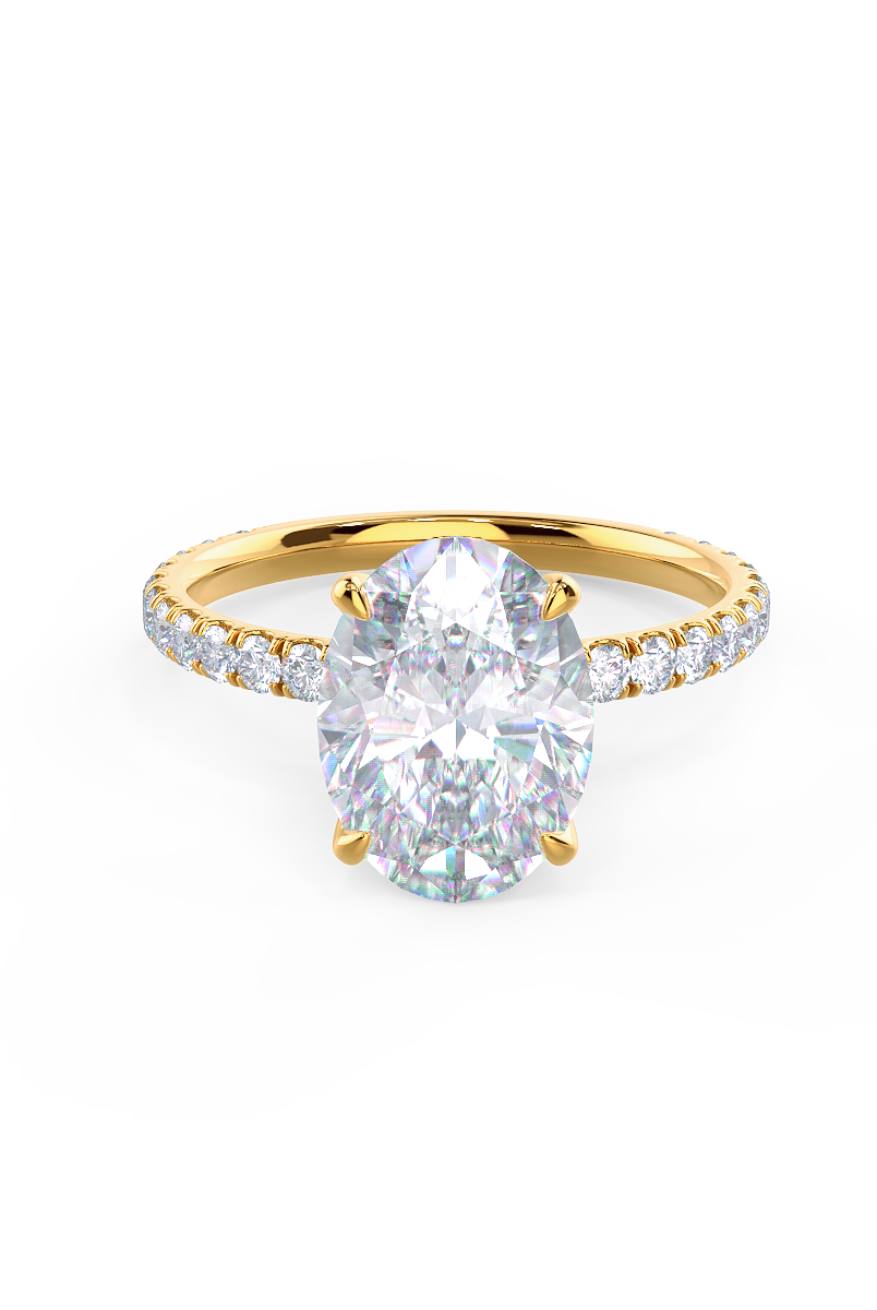 Moissanite Engagement Ring for Her