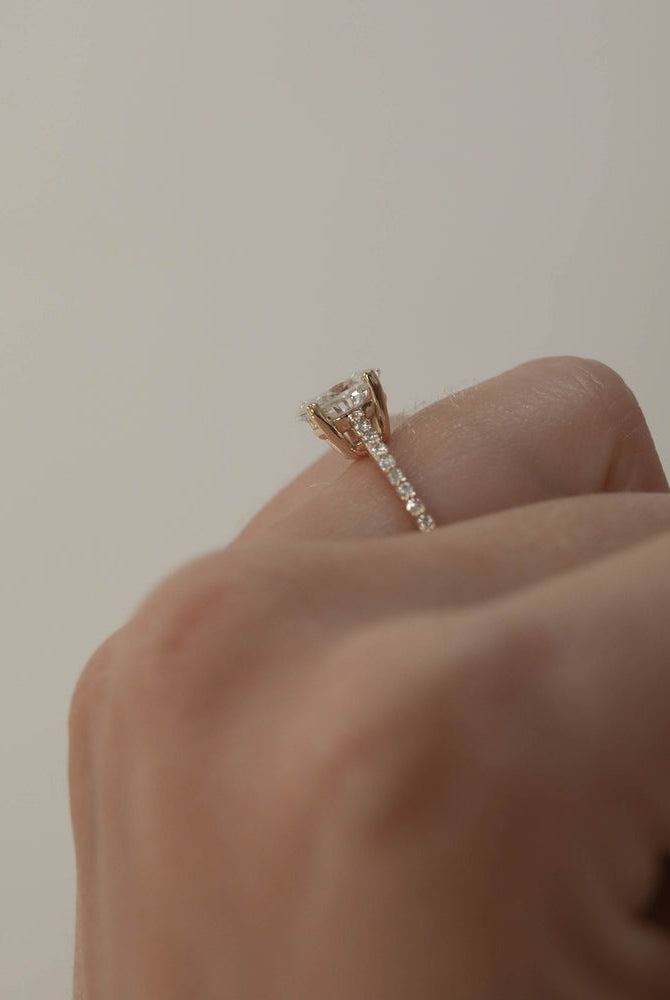 1.20 Carat Moissanite Engagement Ring