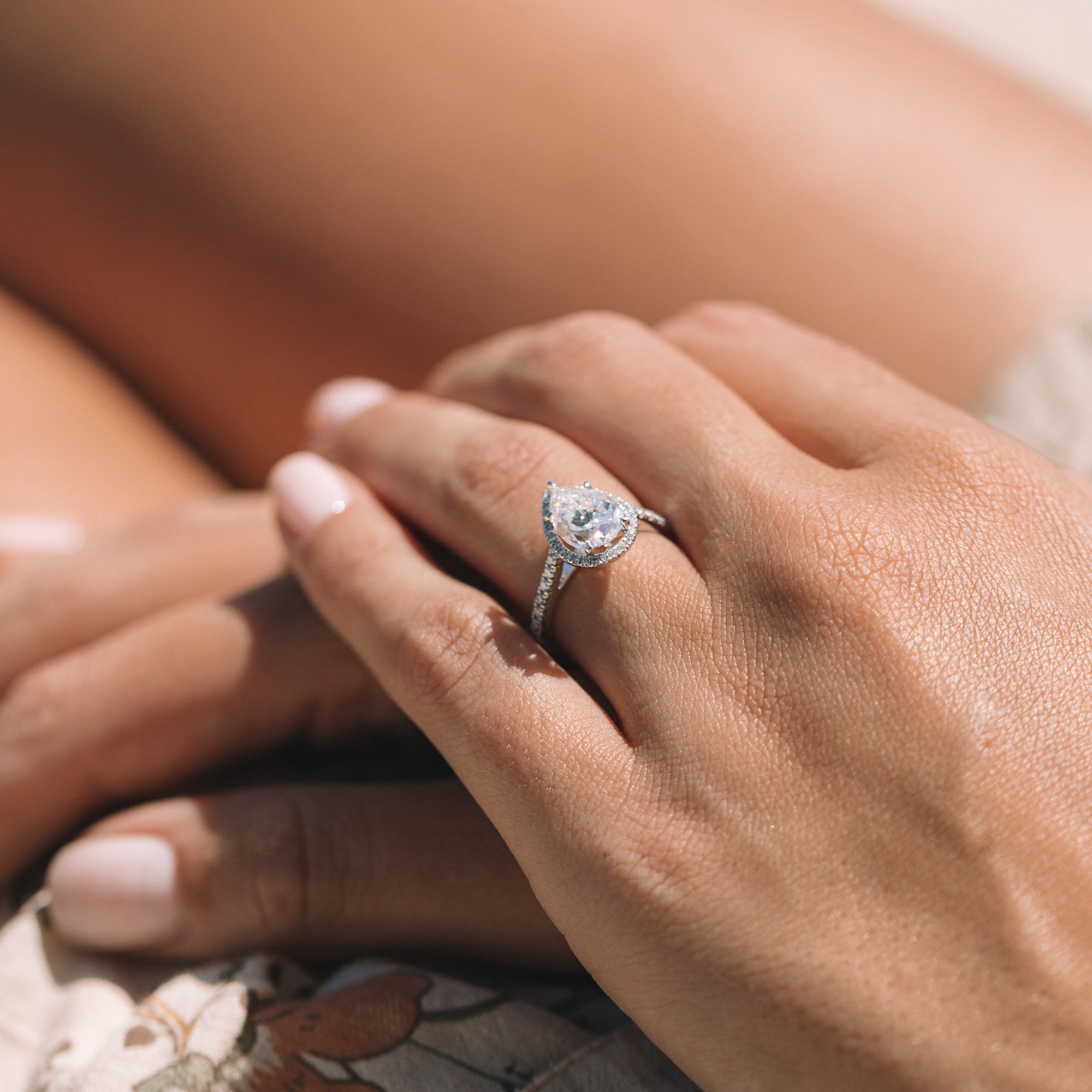Diamond Alternative Engagement Ring