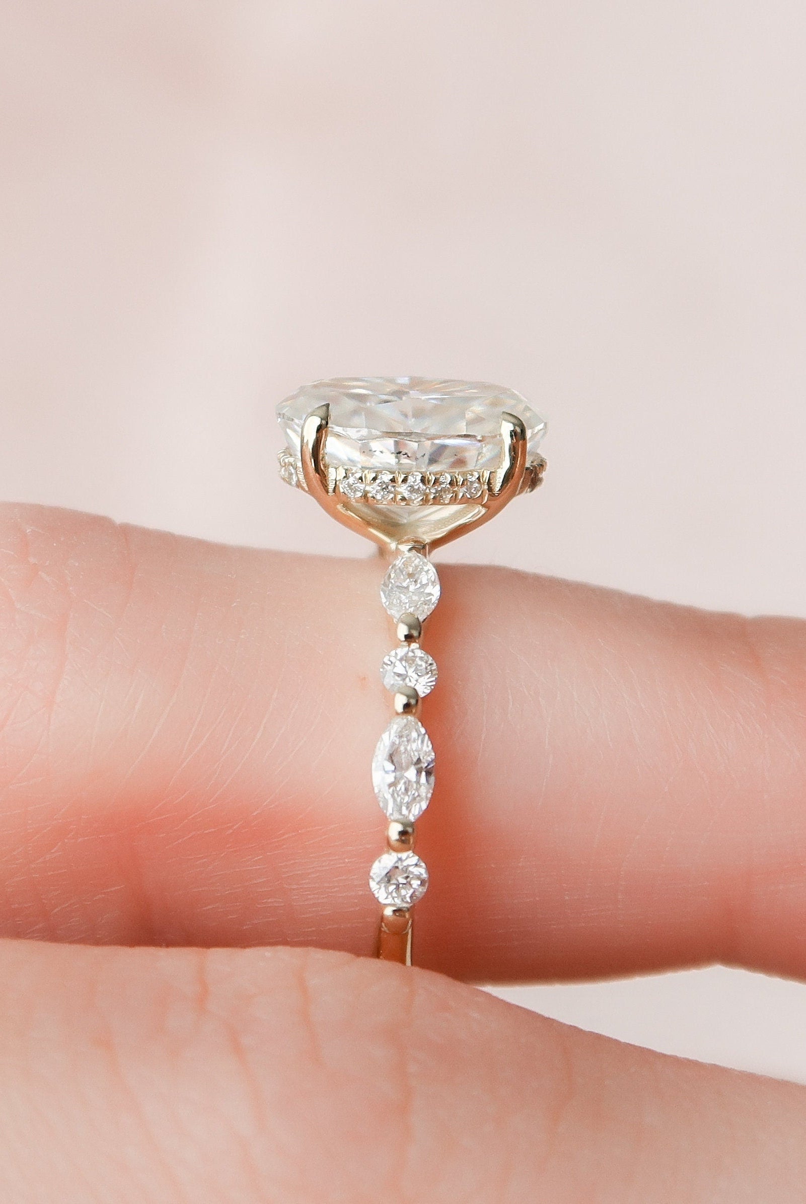 1.50CT Moissanite Engagement Ring
