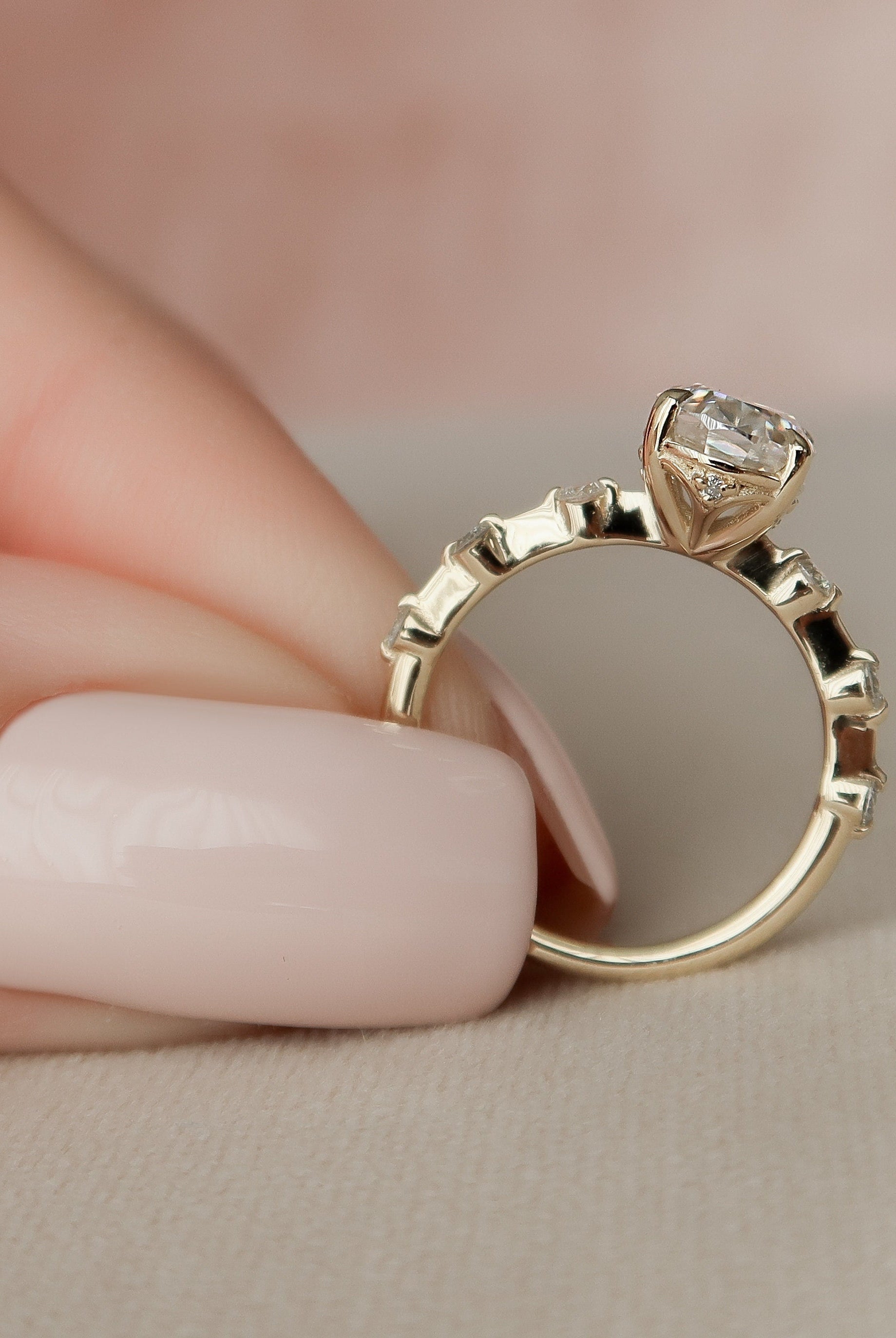 Oval Bridal Ring
