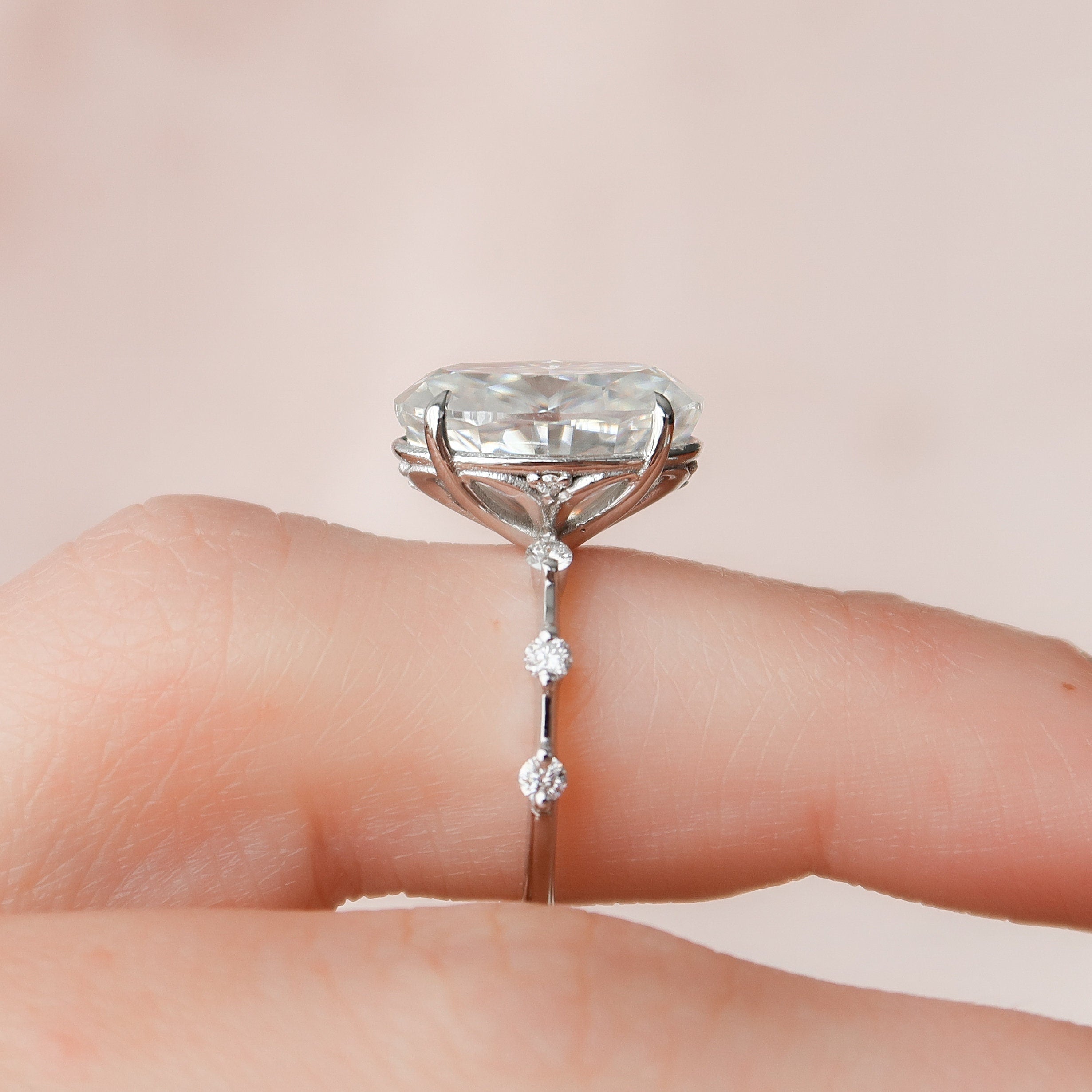 Oval Cut Bridal Ring