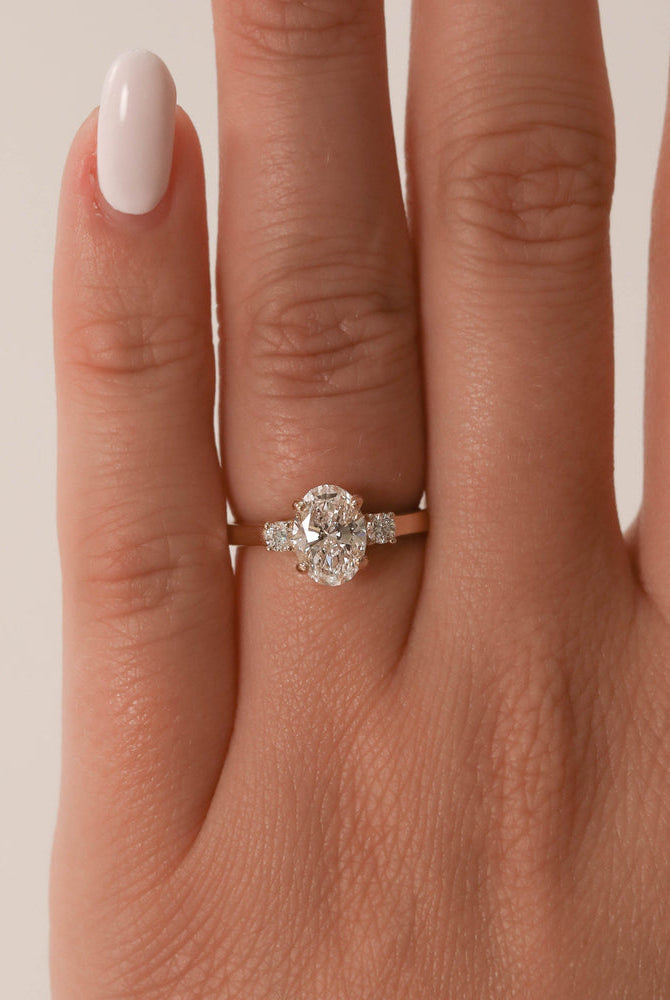 Three Stone Moissanite Ring