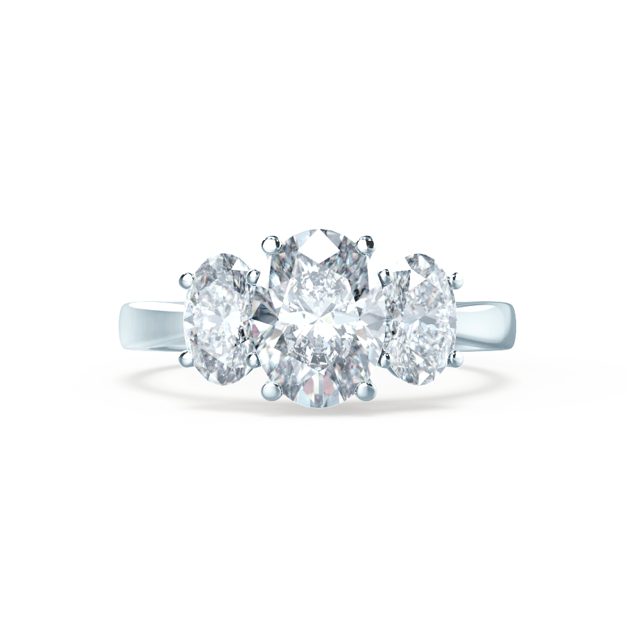 Oval Moissanite Engagement Ring