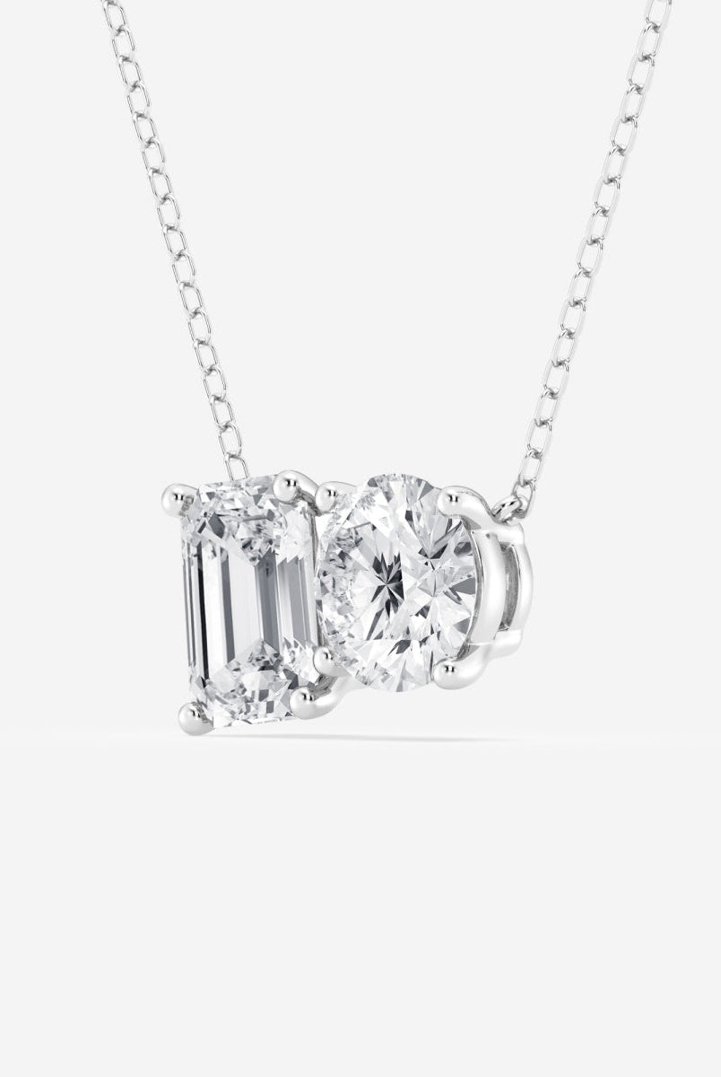 2-75-tcw-emerald-round-moissanite-diamond-two-stone-necklace
